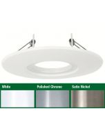 AU-AP600SN Satin Nickel Fixed 85mm - 145mm Downlight Adaptor Plate for Aurora i10 Fixed LED Downlights