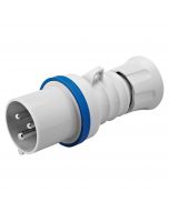 Gewiss GW60004FH HP - IP44/IP54 - 2P+E 16A 200-250V 50/60HZ - BLUE - 6H - FAST WIRING STRAIGHT PLUG- Buy online from Sparkshop