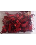 Metal P clips for Fireproof cable for 1.0mm and 1.5mm 2c+e Red (pack of 100) (AP7R)