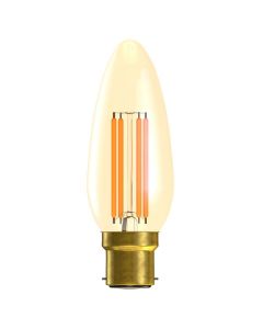 Bell Lighting 01430 4W LED Vintage Candle - BC, Amber, 2000K - Buy online from Sparkshop