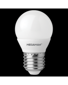 Megaman 142592 5.5W Classic Opal Dim GolfBall E27 2800K Lamp - Buy online from Sparkshop