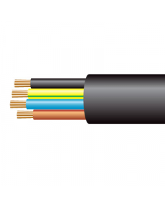 2.5mm² 3184Y 4 Core Flexible PVC Cable, Black