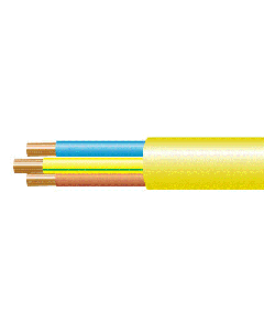 1.5mm² 3183AG PVC Insulated & Sheathed Flexible Cords - Arctic Grade 3 Core Flexible Cable, Yellow