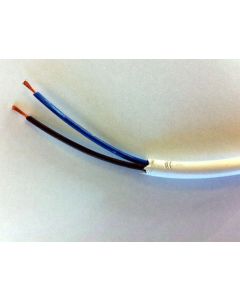 0.75mm² 3092Y 2 Core Heat Resisting PVC Insulated and Sheathed Flexible Cable, White