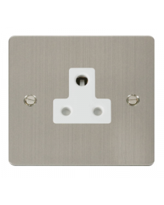 Scolmore Define FPSS038WH 1 Gang 5A Unswitched  Round Pin Socket Outlet White Insert