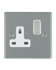 Hamilton Hartland 74SS1SS-W 1G Switched Socket 13A White Insert
