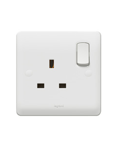Legrand Synergy 730060 Socket 1G Switched DP 13A 250V White