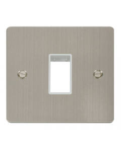 Scolmore Define FPSS401WH 1 Gang 1 Aperture Frontplate White Insert