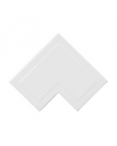 Mita MFA5W 38x38mm Flat Angle for Mini Trunking, White