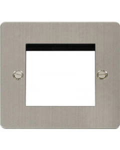 Scolmore Define FPSS311 1 Gang Twin Aperture Frontplate