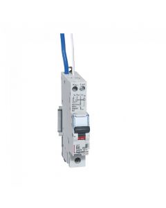 Legrand 418956 RCBO - DX³ 10000 with Blue Neutral Lead, 1P 230 V~ 6A 30 mA - A Type B Curve - Buy online from Sparkshop