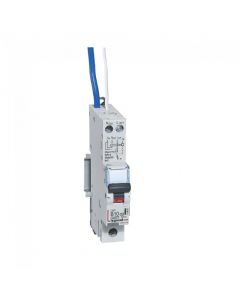 Legrand 418957 RCBO - DX³ 10000 with Blue Neutral Lead, 1P 230 V~ 10A 30 mA - A Type B Curve -  Buy online from Sparkshop