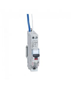 Legrand 418959 RCBO - DX³ 10000 with Blue Neutral Lead, 1P 230 V~ 20A 30 mA - A Type B Curve - Buy online from Sparkshop