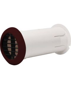 Vent-Axia 474780 INTERNAL FIT WALL KIT, Brown with Backdraught Shutter 