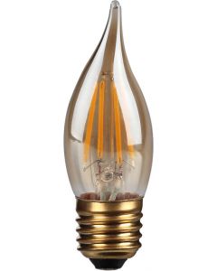 4W LED Filament Candle, Bent-tip, E27,Gold finish, 20000hrs, 2700K