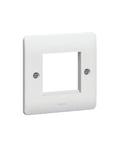 Legrand Synergy 730099 1 Gang 2 Euro Module Front Plate - buy online from Sparkshop