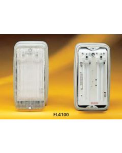 Appleby FL4100SS Fluorescent Luminaire with 2 x 9W Lamps with clear polycarbonate diffuser