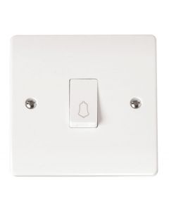 Scolmore CMA027 10AX 1 Gang 1 Way Retractive Bell Switch