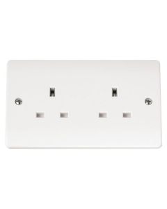 Scolmore CMA032 13A 2 Gang Unswitched Socket