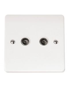 Scolmore CMA066 Twin Coaxial Outlet