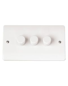 Scolmore CMA147 3 Gang 2 Way 250Va Dimmer Switch