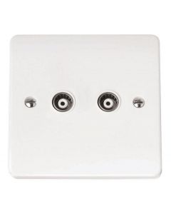 Scolmore CMA159 Twin Isolated Coaxial Outlet