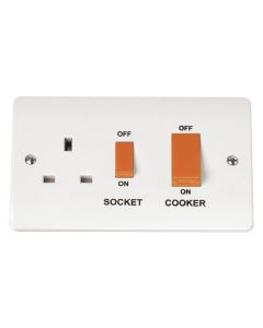 Scolmore CMA204 45A 2 Gang DP Switch