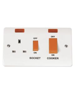 Scolmore CMA205 45A 2 Gang DP Switch