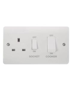 Scolmore CMA504 45A 2 Gang DP Switch