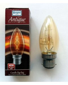 240V 40W BC/B22 Candle Antique Decorative Lamp