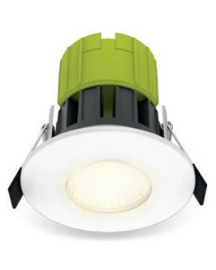 Luceco EFT60W40-01 Downlight, LED Eco Fixed Fire Rated Dimmable, c/w Bezel 4000K IP65