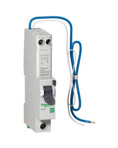 Schneider EZ9D16840 Easy9 RCD with Overcurrent Protection - 1P + Ns 40A B Curve 6000A 30mA - Buy online from Sparkshop