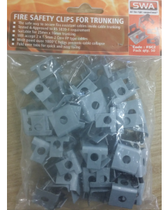 SWA FSC2 Fire Safety Clips for Plastic Mini Trunking (pack of 50)