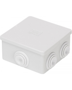 Gewiss GW44003 Junction Box with Plain Press-On Lid IP44, Internal Dimensions 80x80x40, Walls with Cable Glands