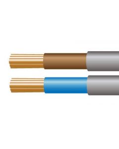 2.5mm²  6181Y Single Core PVC Insulated, PVC Sheathed Cable Grey/Blue - Buy online from Sparkshop