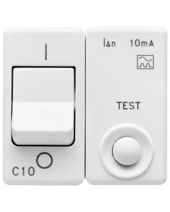 Gewiss GW20438 230V CLASS A 1P+N 10A 3kA 10mA 2 Module Residual Current Miniature Circuit Breaker in White -  Buy online from Sparkshop