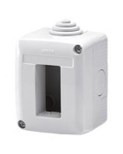 Gewiss GW27001 Enclosure, Surface Mounting Protected Empty 1G, System 40 Std, Size: 66x82x55mm 