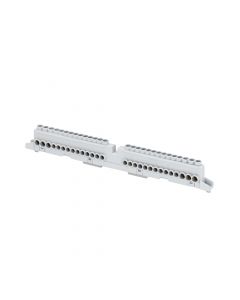 Gewiss GW40418B 80A - IP20 - Bipolar - Pole 1 N/T (3X16)+(17X10) Pole 2 N/T (3X16)+(17X10) Screw And/Or Clip Terminal Block - Buy online from Sparkshop