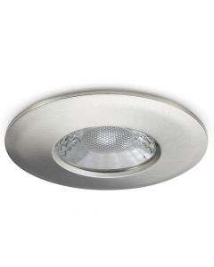 JCC JC1001/BN V50 Fire-rated LED 7.5W 650lm IP65 3000K & 4000K (Switchable) Downlight with Brushed Nickel Bezel 