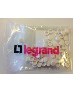 Legrand Synergy 730153 Pack of 50 Screw Cap Covers White