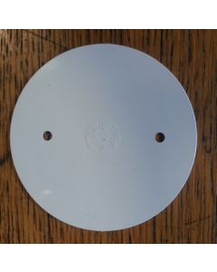Mita LID2W Circular Overlapping Lid for Rigid Conduit Junction Boxes 85mm White
