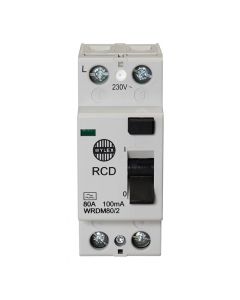 Wylex WRDM80/2 80A 100mA DP Type A RCCB