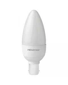 Megaman 143312 5.5W LED Opal Candle B15 Lamp 2800K
