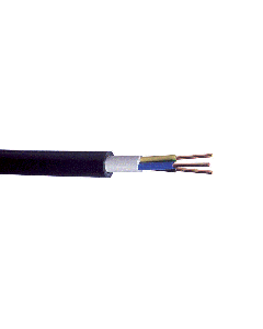 3-Core Black 1.5mm² NYY-J Cable