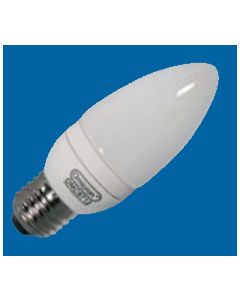 Omicron OMC9716 7W E27 Compact Fluorescent Lamp Energy Saving T3 Candle 2700K