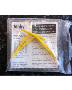 Tenby 1200 Neon Plate Switch Locator for Double and Triple Gang Switches