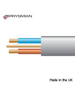 Prysmian 1mm 6242YH Grey Made in UK BASEC approved