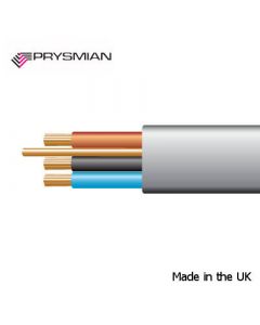 Prysmian 1.0mm² 6243YH Grey Made in UK BASEC approved