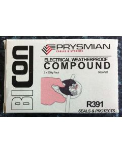 Prysmian Bicon R391 Electrical Weatherproof Compound/Putty 2 x 250 gram pack