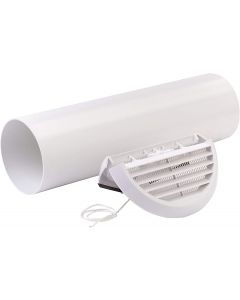 Xpelair SSWKWR Simply Silent Wall Kit Round in White - Buy online from Sparkshop
